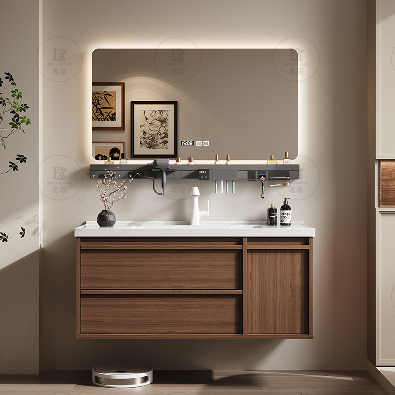 Luxury Skincare Display - Luxe houten kastladen Spiegelpapier Huidverzorging Moderne
