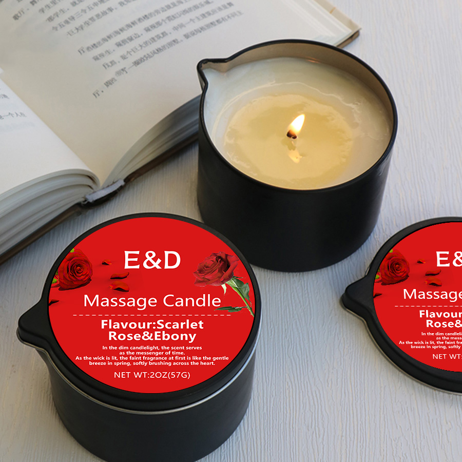 Luxury Skin Care - Massageoliekaars, voor stressvermindering en huidhydratatie, geurkaarsen