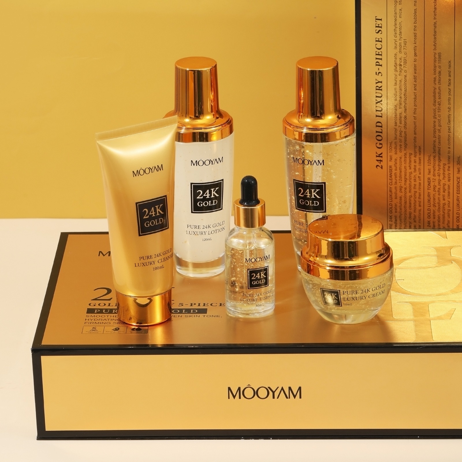 Luxury Skincare Lines - 24K Gold LUXE Hydraterende Anti-Rimpel Set