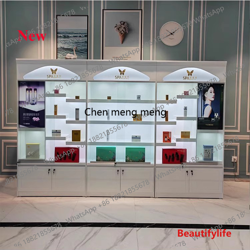 Luxury Skincare Display - A55 Moderne Luxe Huidverzorgingsproducten Displaykast Minimalistische