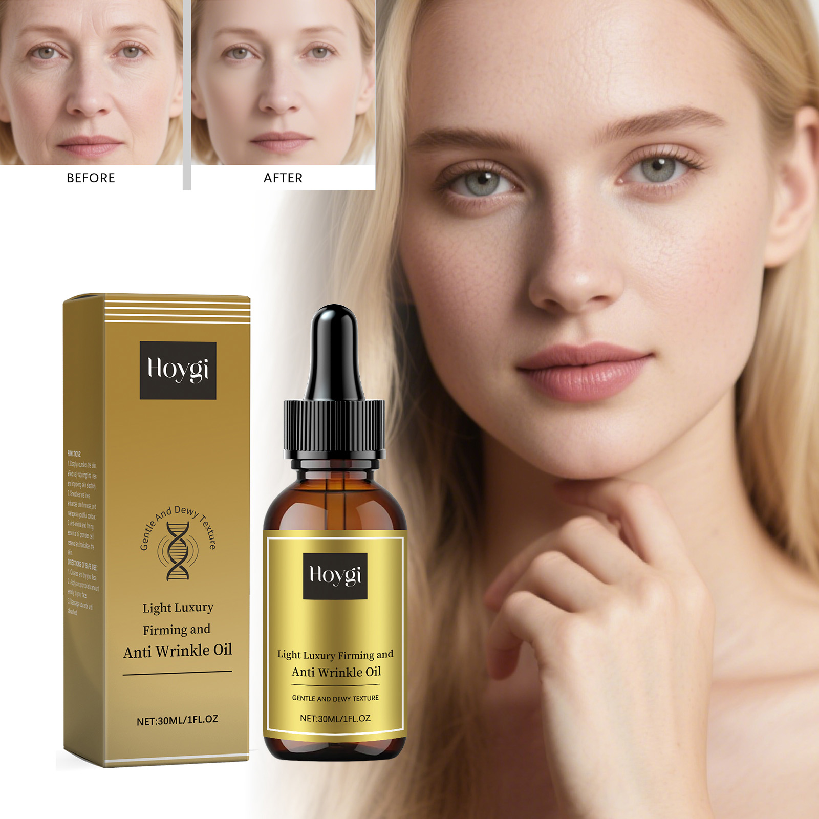 Luxury Skin Care - Verstevigende Gezichtsverzorging Olie Lifting Anti Rimpel