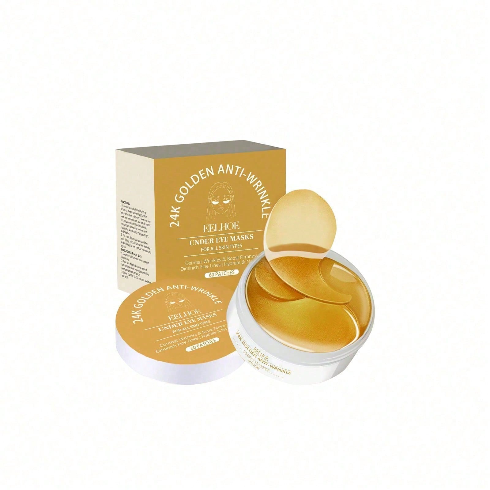 Luxury Skincare Lines - 24K gouden oogmasker, 60 stuks luxe