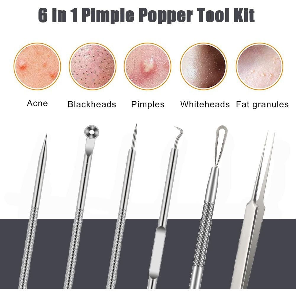6PCS Puistje Removal Tool Mee- - Luxury Skincare Acne recensie en prijs